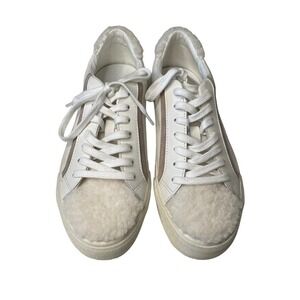 Madewell Sidewalk Low Top Sherpa Leather Sneakers Women’s Size 9